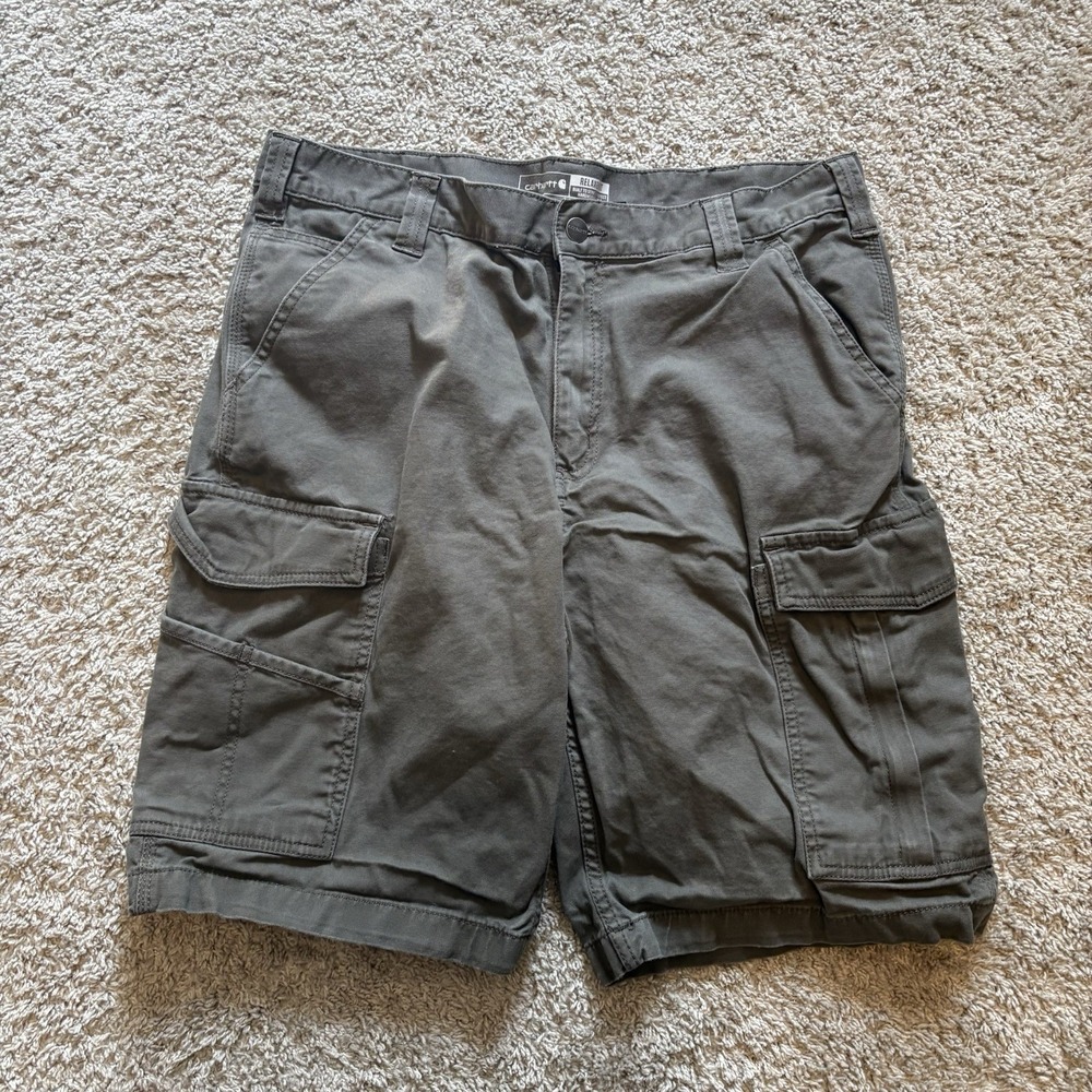 Carhartt Men's Rugged Flex Rigby Cargo Mens Shorts 34" Green